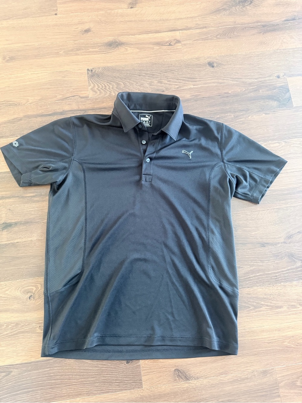 Puma Men’s Black Polo Shirt with Subtle Logo